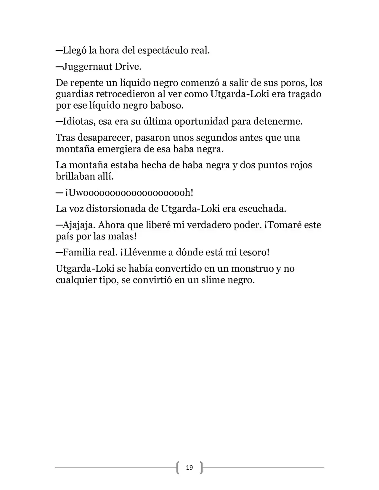 La Heroica Aventura Del Héroe Negro (Novela) - Capítulo 8 - Página 19 - LectorTMOo