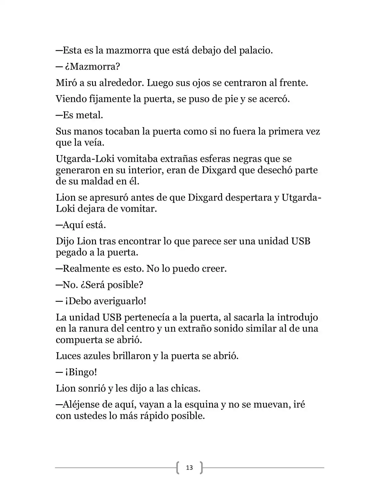 La Heroica Aventura Del Héroe Negro (Novela) - Capítulo 9 - Página 13 - LectorTMOo