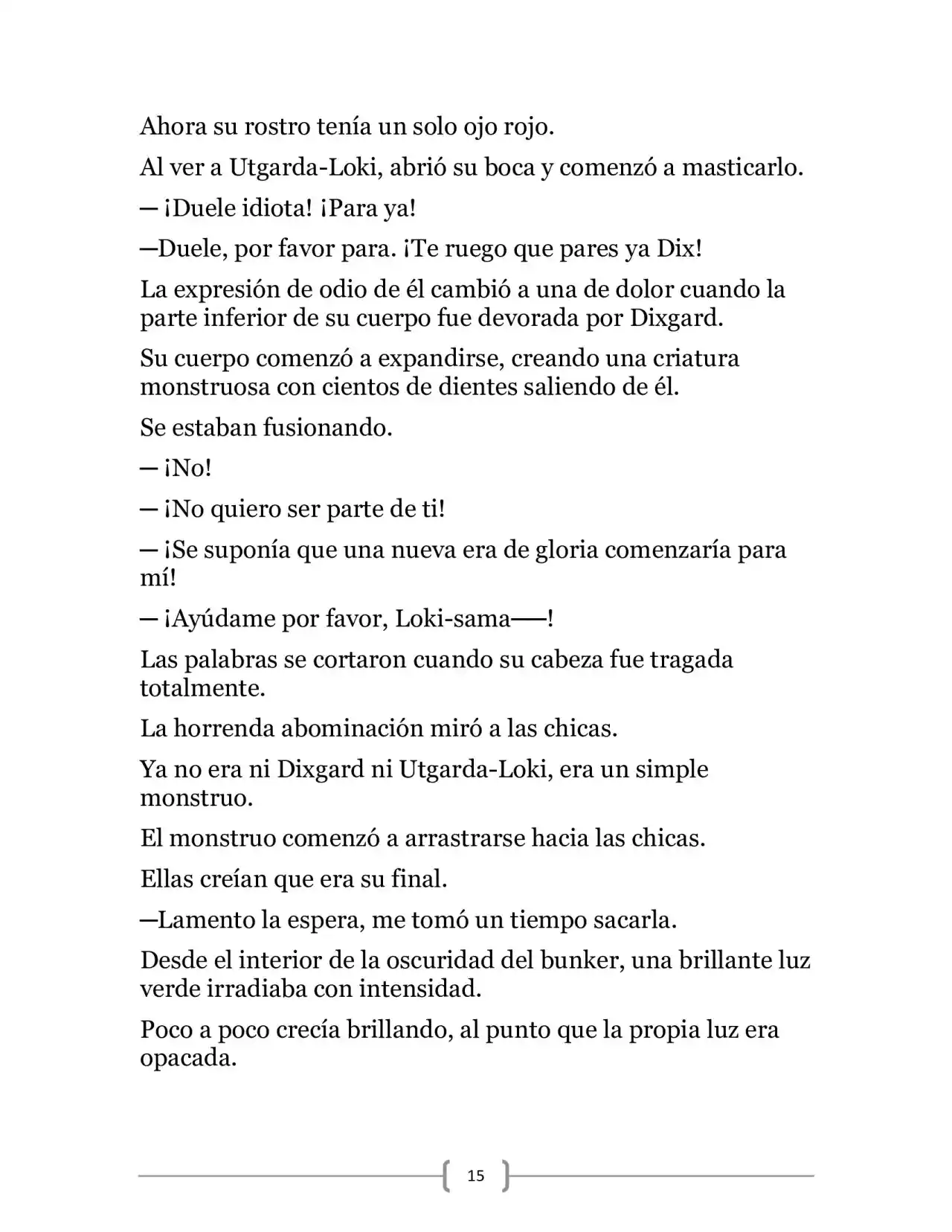 La Heroica Aventura Del Héroe Negro (Novela) - Capítulo 9 - Página 15 - LectorTMOo