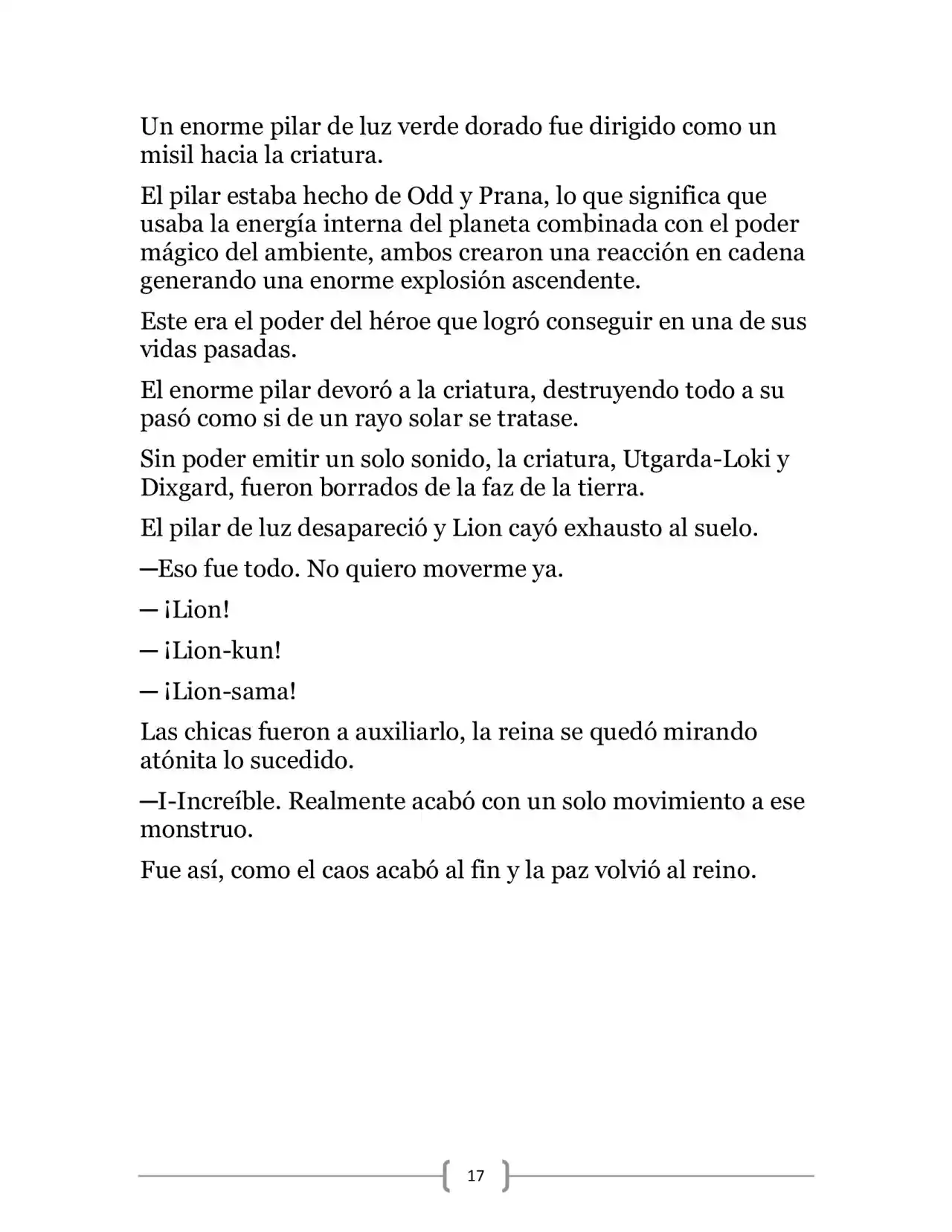 La Heroica Aventura Del Héroe Negro (Novela) - Capítulo 9 - Página 17 - LectorTMOo