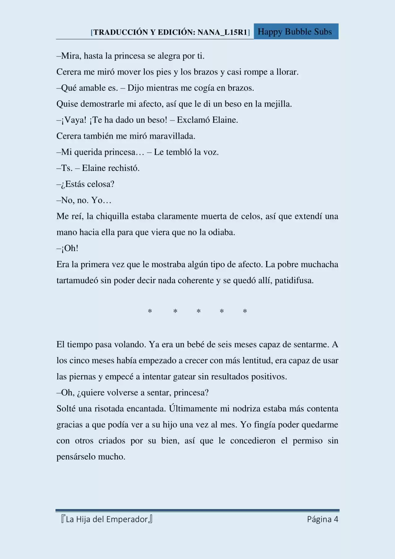 La Hija Del Emperador (Novela) - Capítulo 10 - Página 4 - LectorTMOo