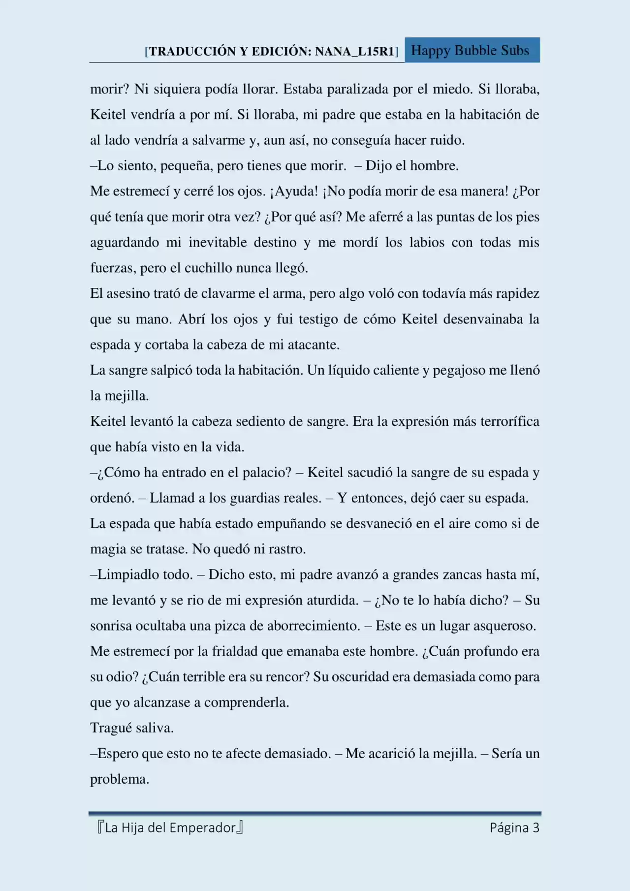 La Hija Del Emperador (Novela) - Capítulo 12 - Página 3 - LectorTMOo