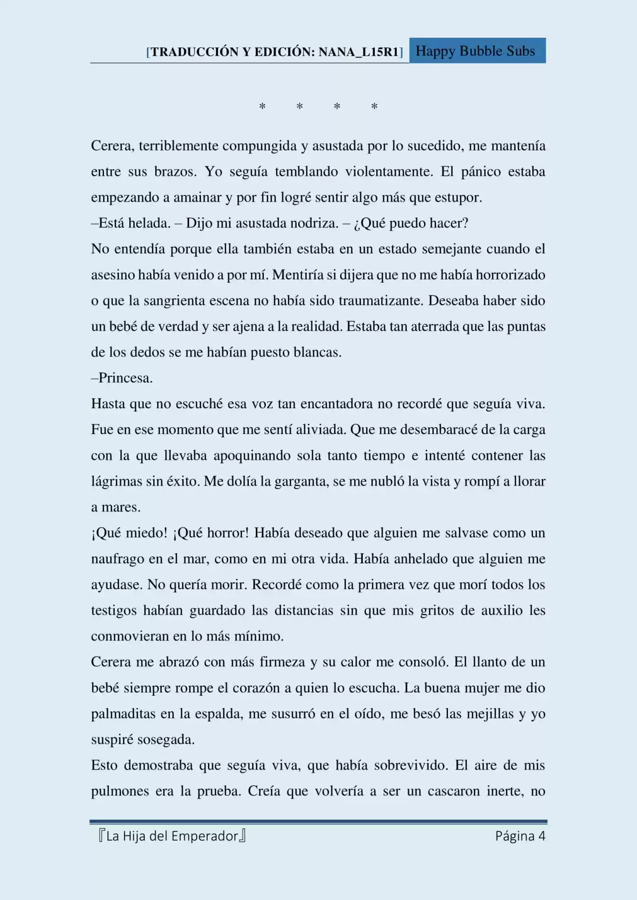 La Hija Del Emperador (Novela) - Capítulo 12 - Página 4 - LectorTMOo