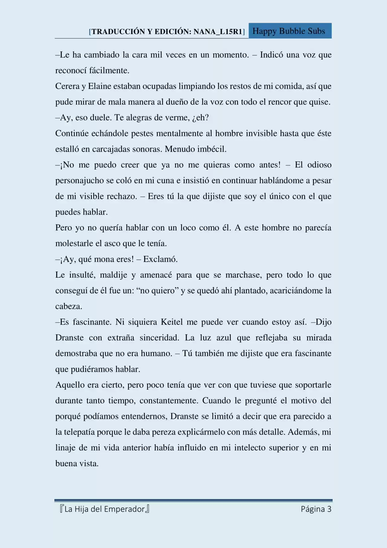 La Hija Del Emperador (Novela) - Capítulo 16 - Página 3 - LectorTMOo