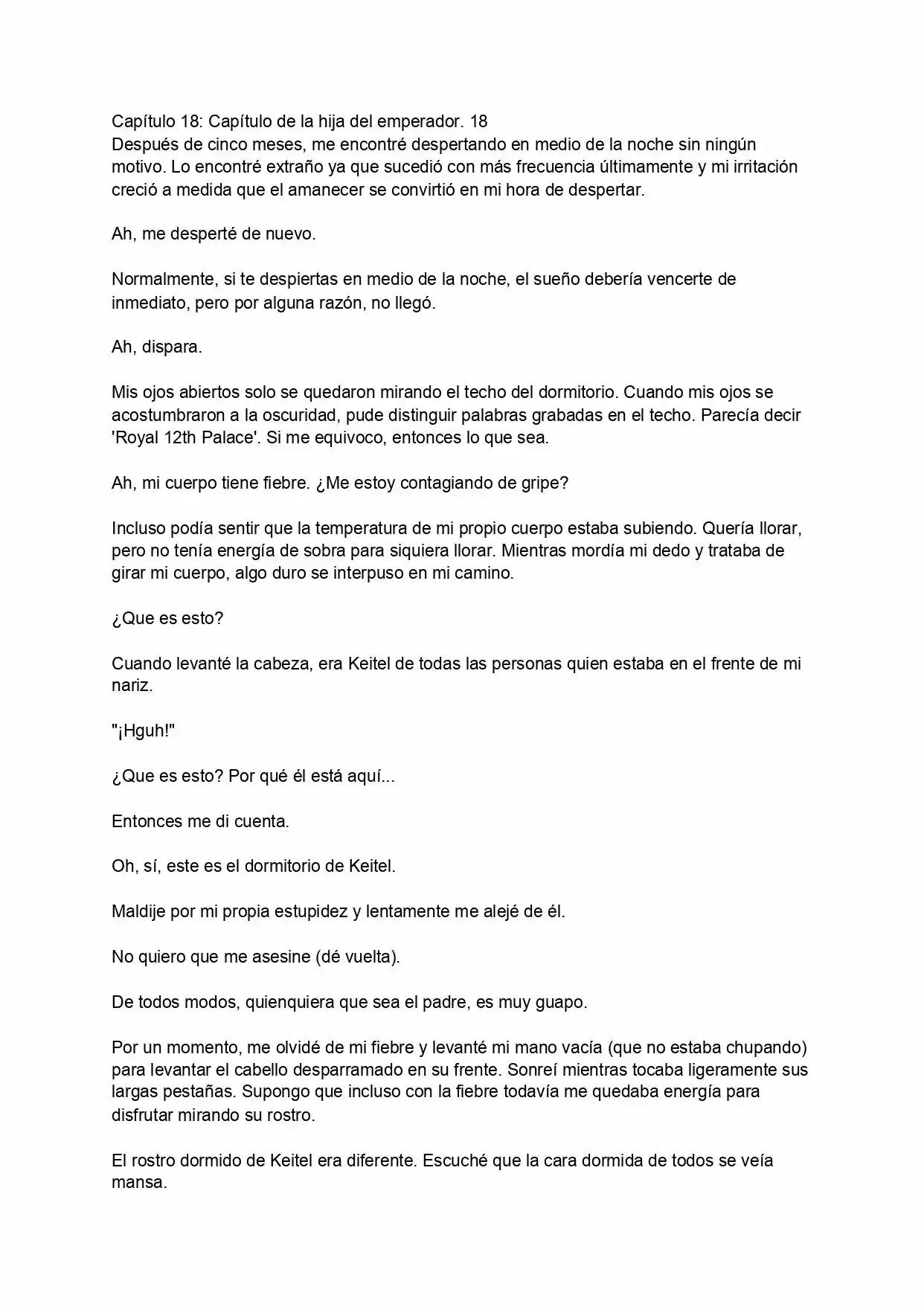 La Hija Del Emperador (Novela) - Capítulo 18 - Página 1 - LectorTMOo