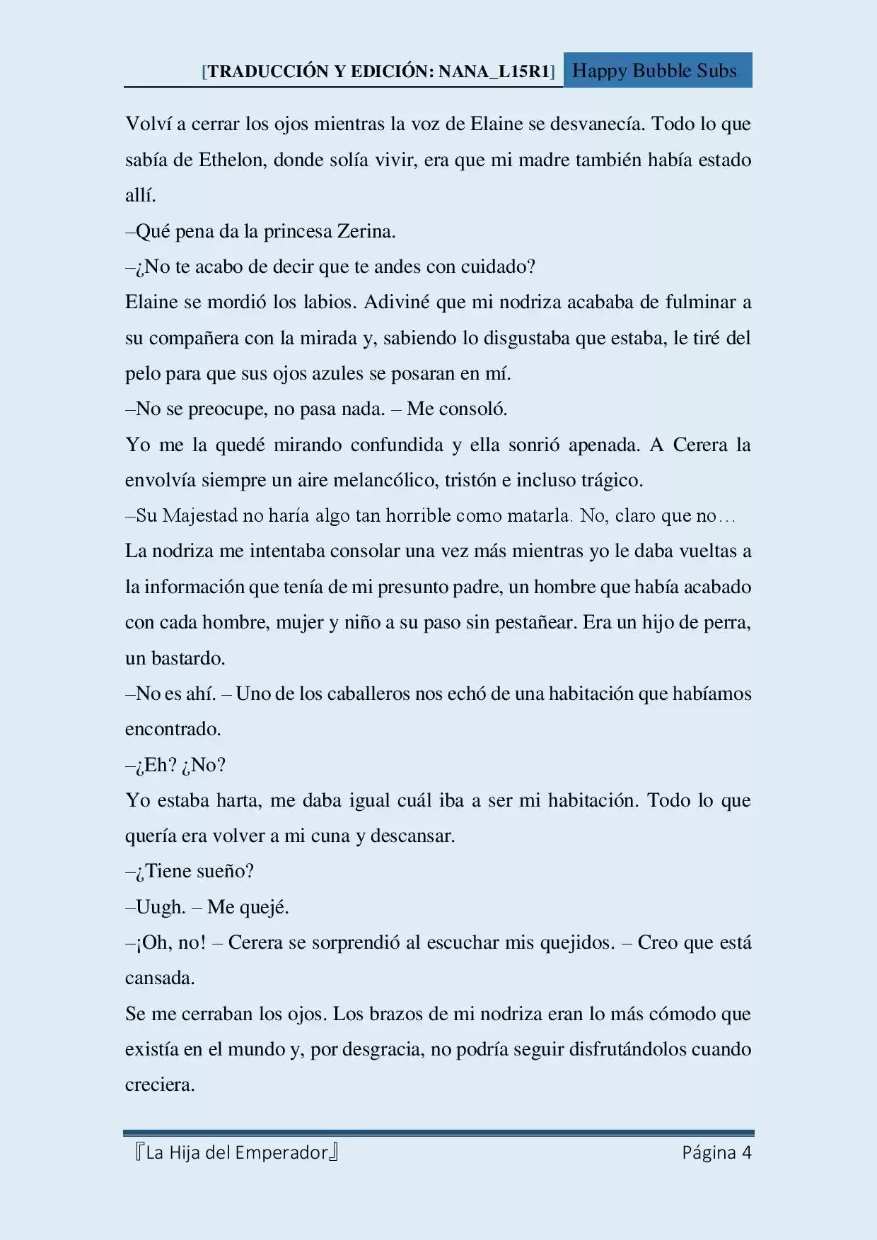 La Hija Del Emperador (Novela) - Capítulo 2 - Página 4 - LectorTMOo