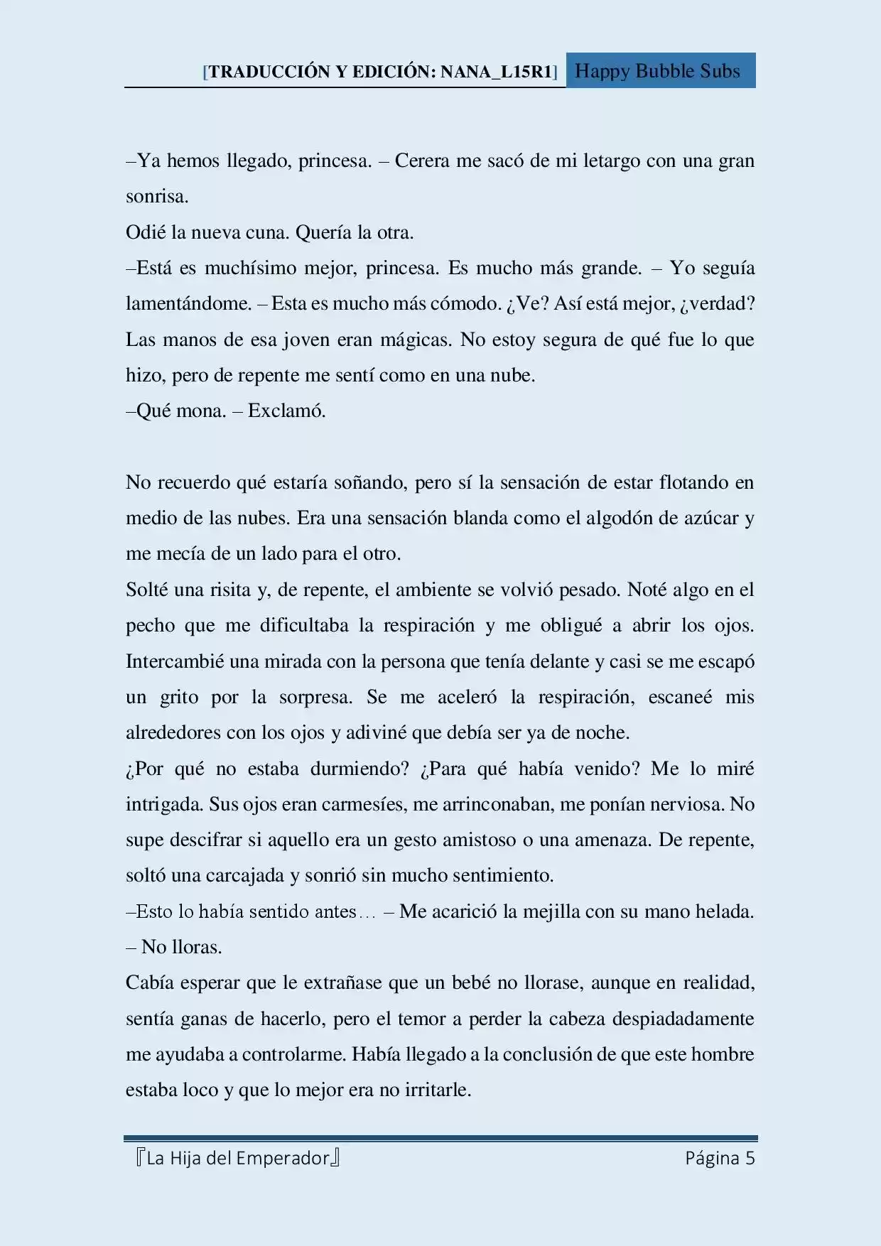 La Hija Del Emperador (Novela) - Capítulo 2 - Página 5 - LectorTMOo