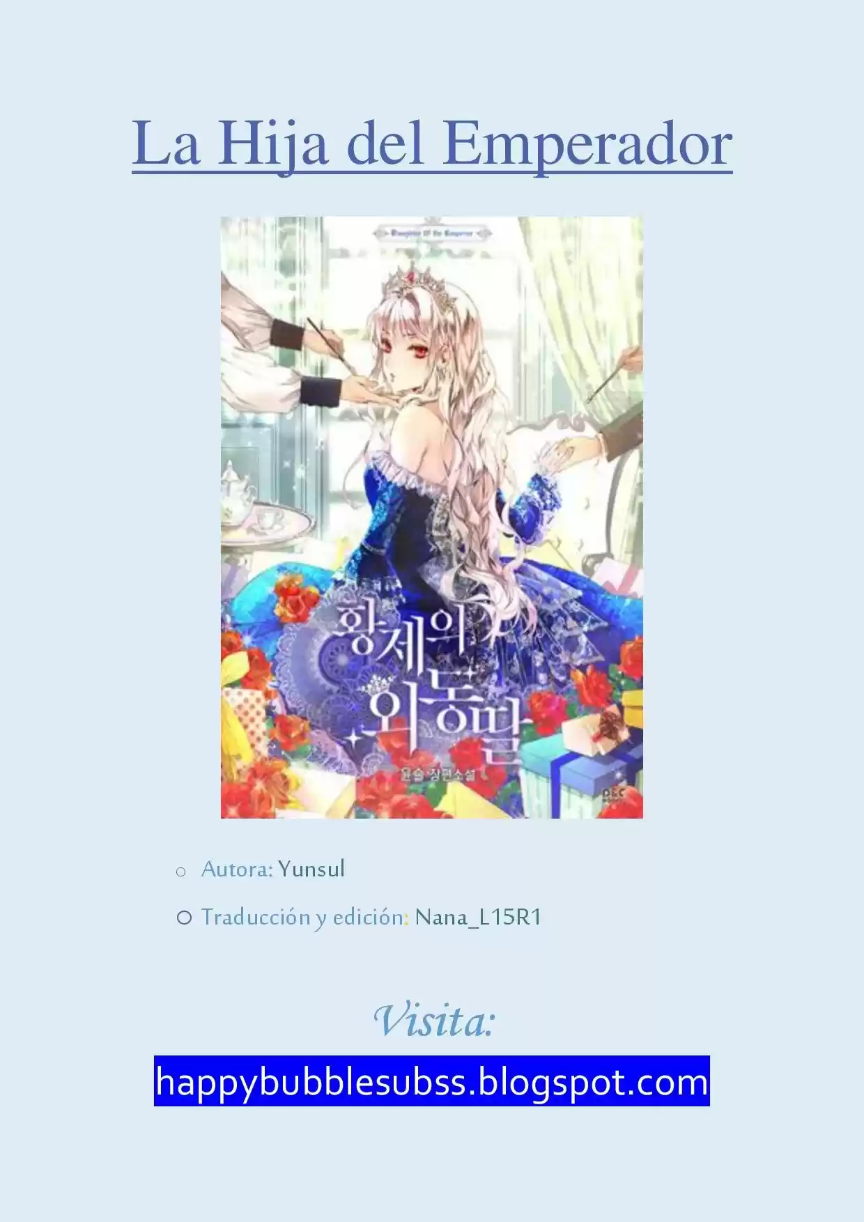 La Hija Del Emperador (Novela) - Capítulo 3 - Página 1 - LectorTMOo