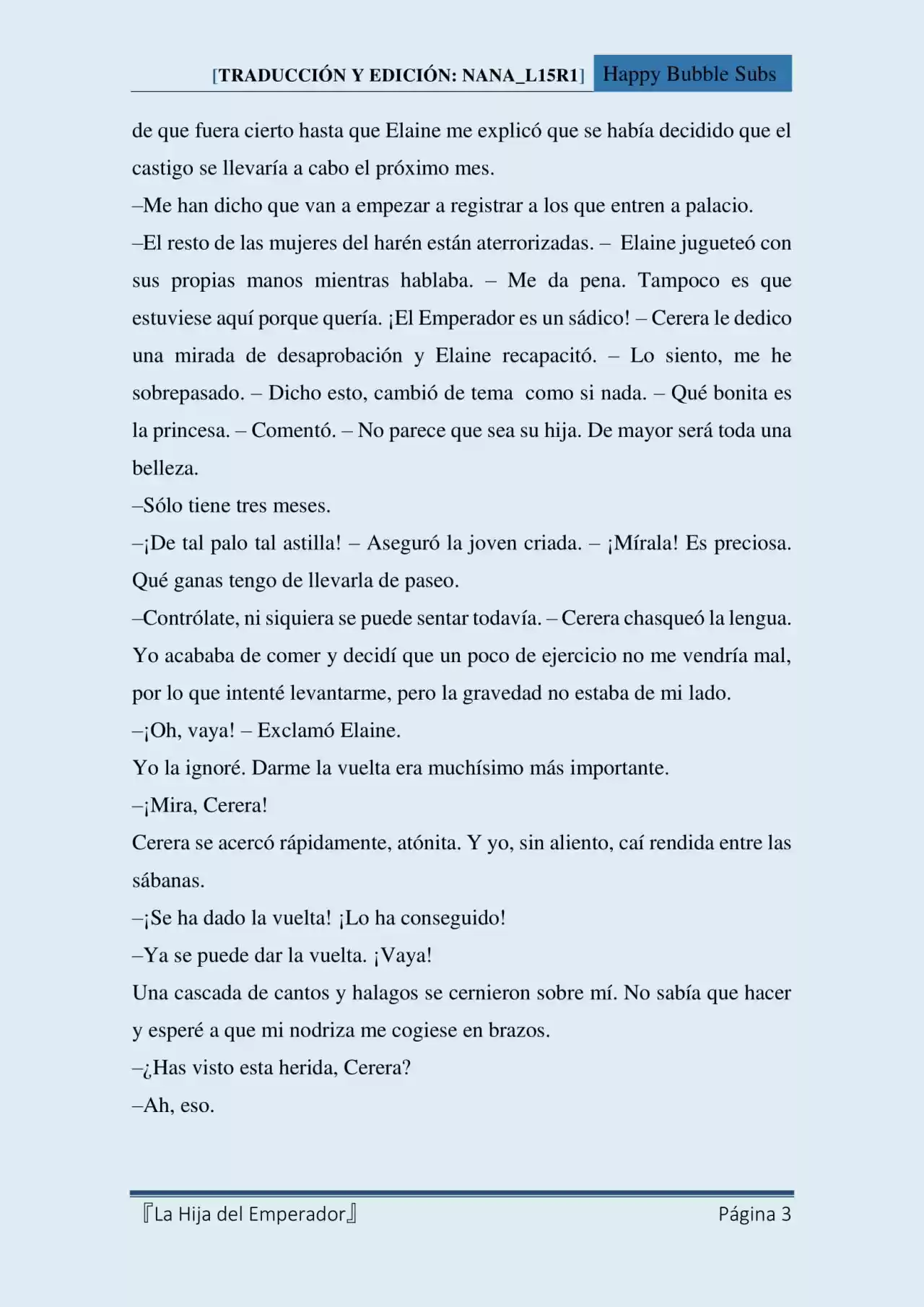 La Hija Del Emperador (Novela) - Capítulo 7 - Página 3 - LectorTMOo