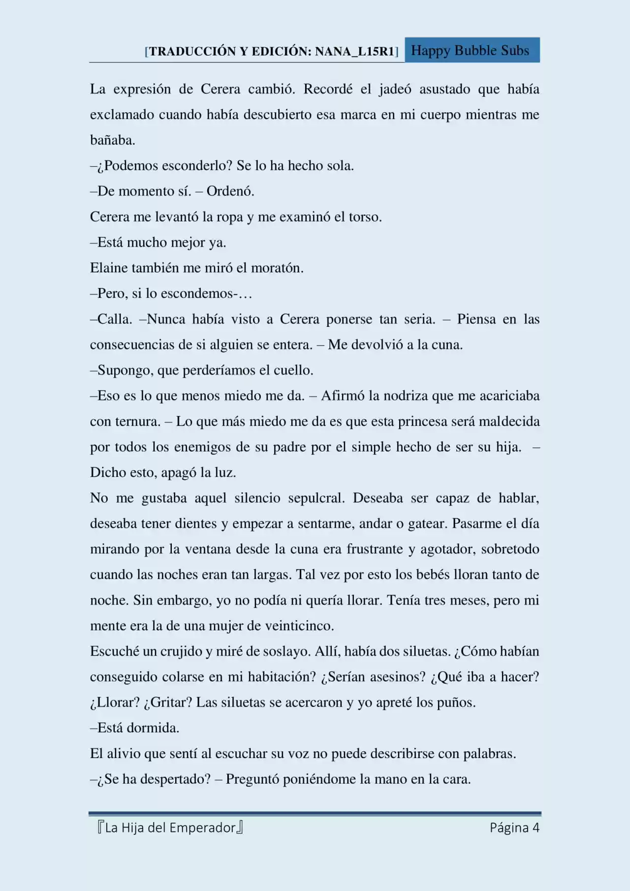 La Hija Del Emperador (Novela) - Capítulo 7 - Página 4 - LectorTMOo
