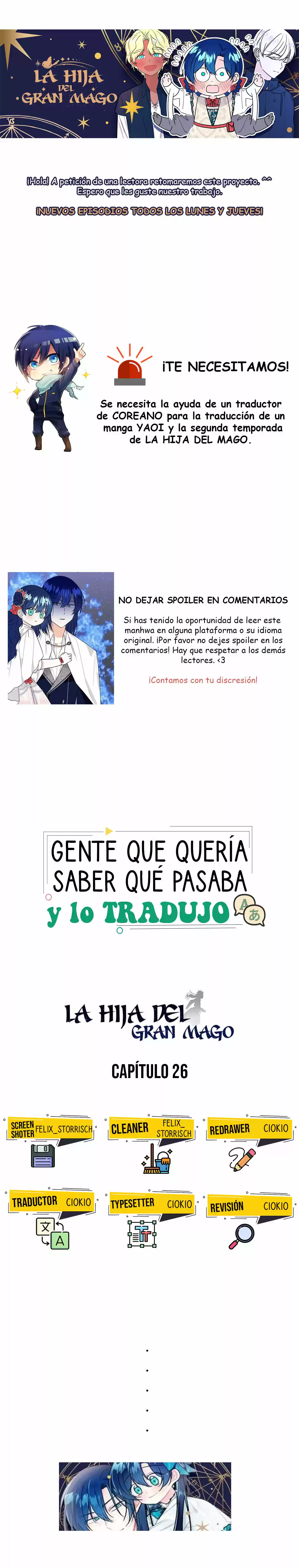 LA HIJA DEL GRAN MAGO - Capítulo 26 - Página 1 - LectorTMOo