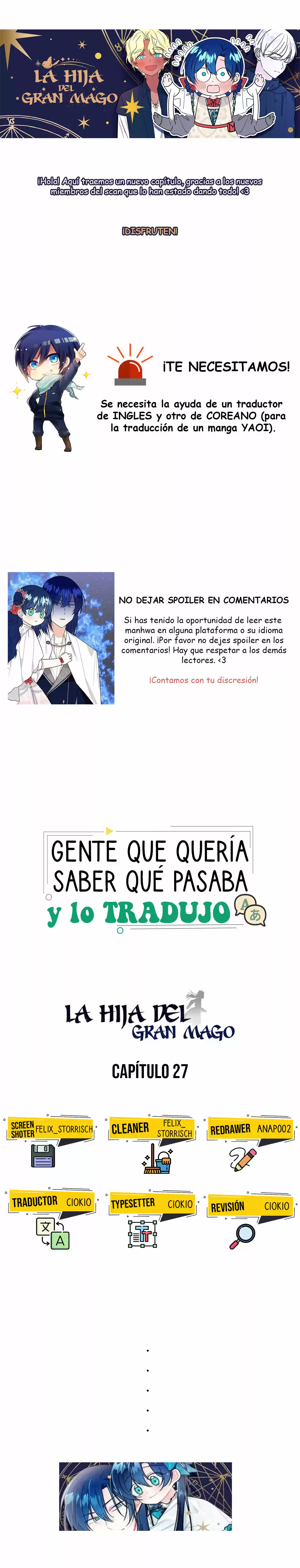 LA HIJA DEL GRAN MAGO - Capítulo 27 - Página 1 - LectorTMOo