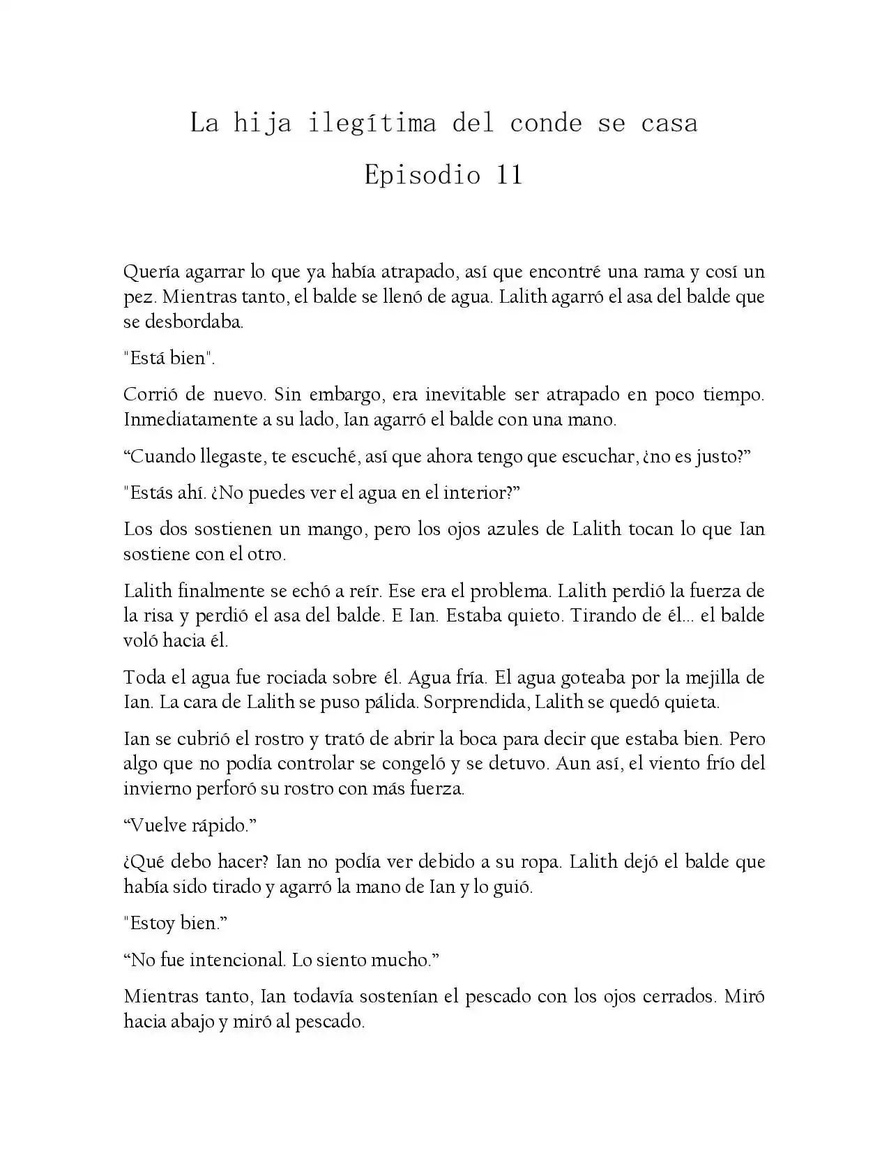 La Hija Ilegitima Del Conde Se Casa (Novela) - Capítulo 11 - Página 1 - LectorTMOo