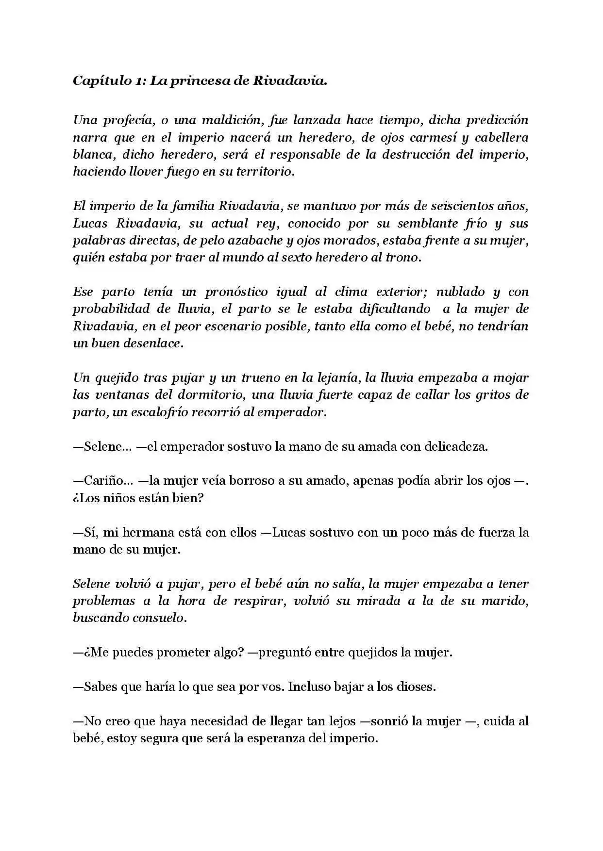 La Hija Maldita Del Imperio Rivadavia (Novela) - Capítulo 1 - Página 2 - LectorTMOo
