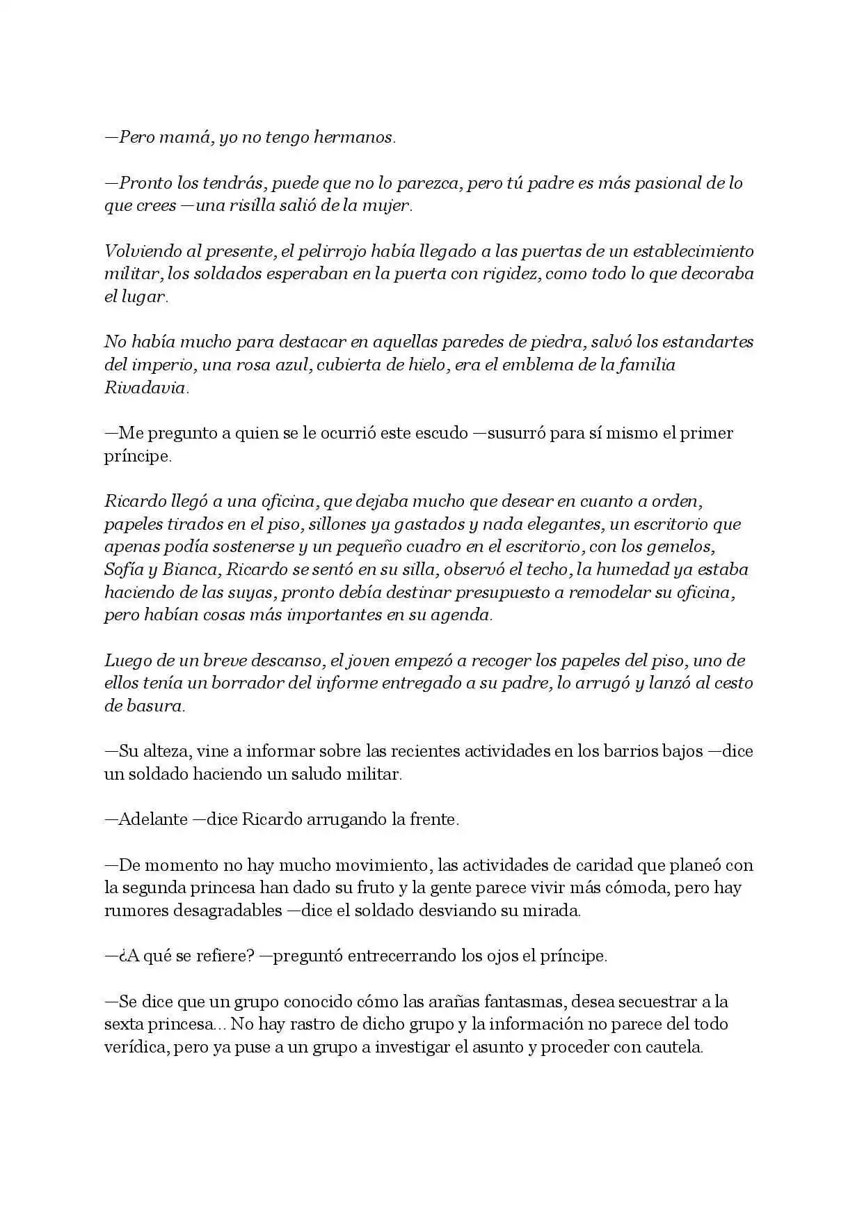 La Hija Maldita Del Imperio Rivadavia (Novela) - Capítulo 5 - Página 4 - LectorTMOo
