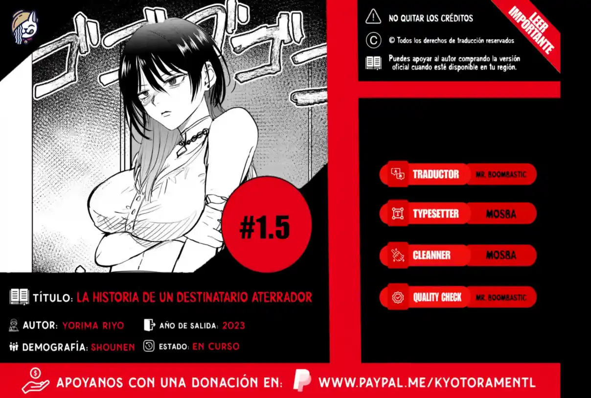 La Historia De Un Destinatario Aterrador - Capítulo 1.50 - Página 1 - LectorTMOo