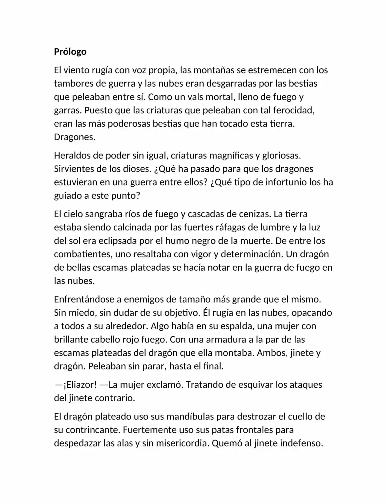 La Historia De Un Dragón Solitario (Novela) - Capítulo - Página 1 - LectorTMOo
