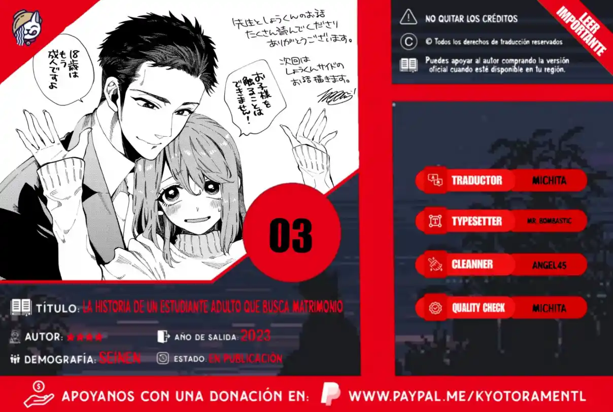 La Historia De Un Estudiante Mayor Que Me Propone Matrimonio (Pre-Serialización) - Capítulo 3 - Página 1 - LectorTMOo