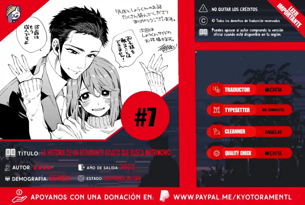 La Historia De Un Estudiante Mayor Que Me Propone Matrimonio (Pre-Serialización) - Capítulo 7 - Página 1 - LectorTMOo
