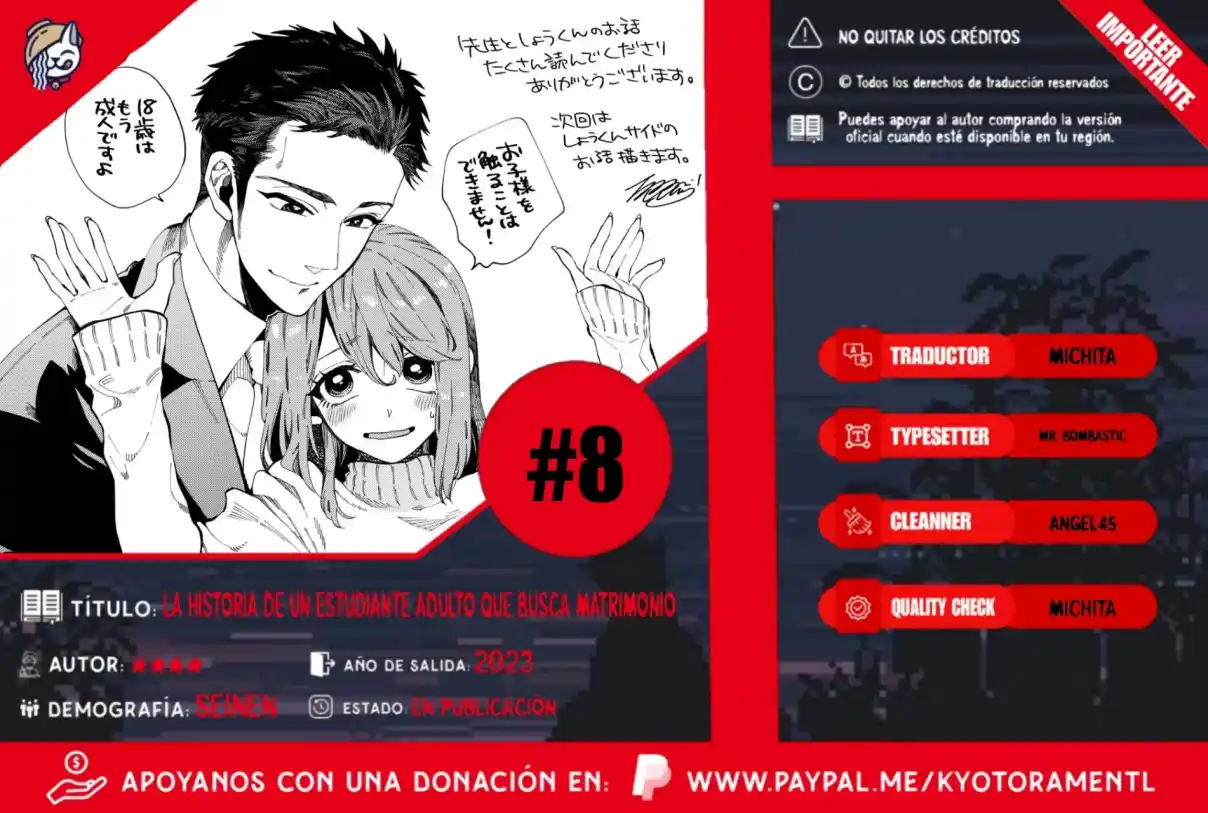 La Historia De Un Estudiante Mayor Que Me Propone Matrimonio - Capítulo 8 - Página 1 - LectorTMOo
