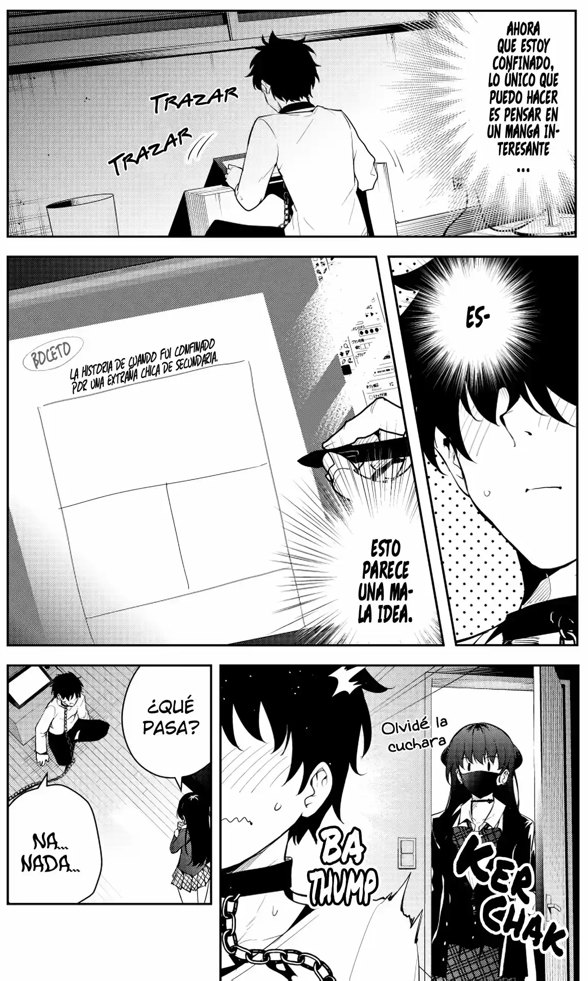 La Historia De Un Mangaka Confinado Por Una Extraña Chica De Secundaria - Capítulo 11 - Página 4 - LectorTMOo