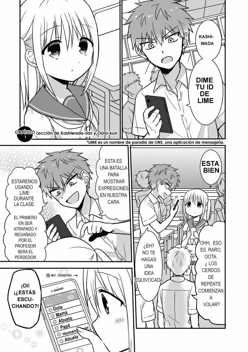 La Inexpresiva Kashiwada-san Y El Emocional Oota-kun | La Chica Inexpresiva Y El Chico Emocional - Capítulo 7 - Página 1 - LectorTMOo
