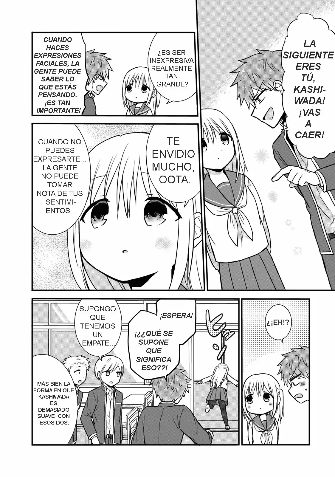 La Inexpresiva Kashiwada-san Y El Emotivo Oota-kun | La Chica Inexpresiva Y El Chico Emocional capítulo 10.10 página 8