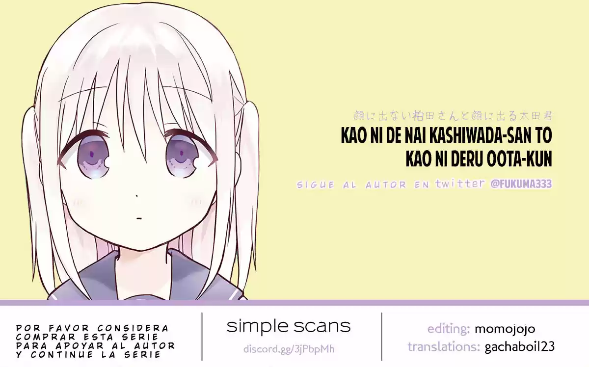 La Inexpresiva Kashiwada-san Y El Emotivo Oota-kun | La Chica Inexpresiva Y El Chico Emocional capítulo 3 página 14