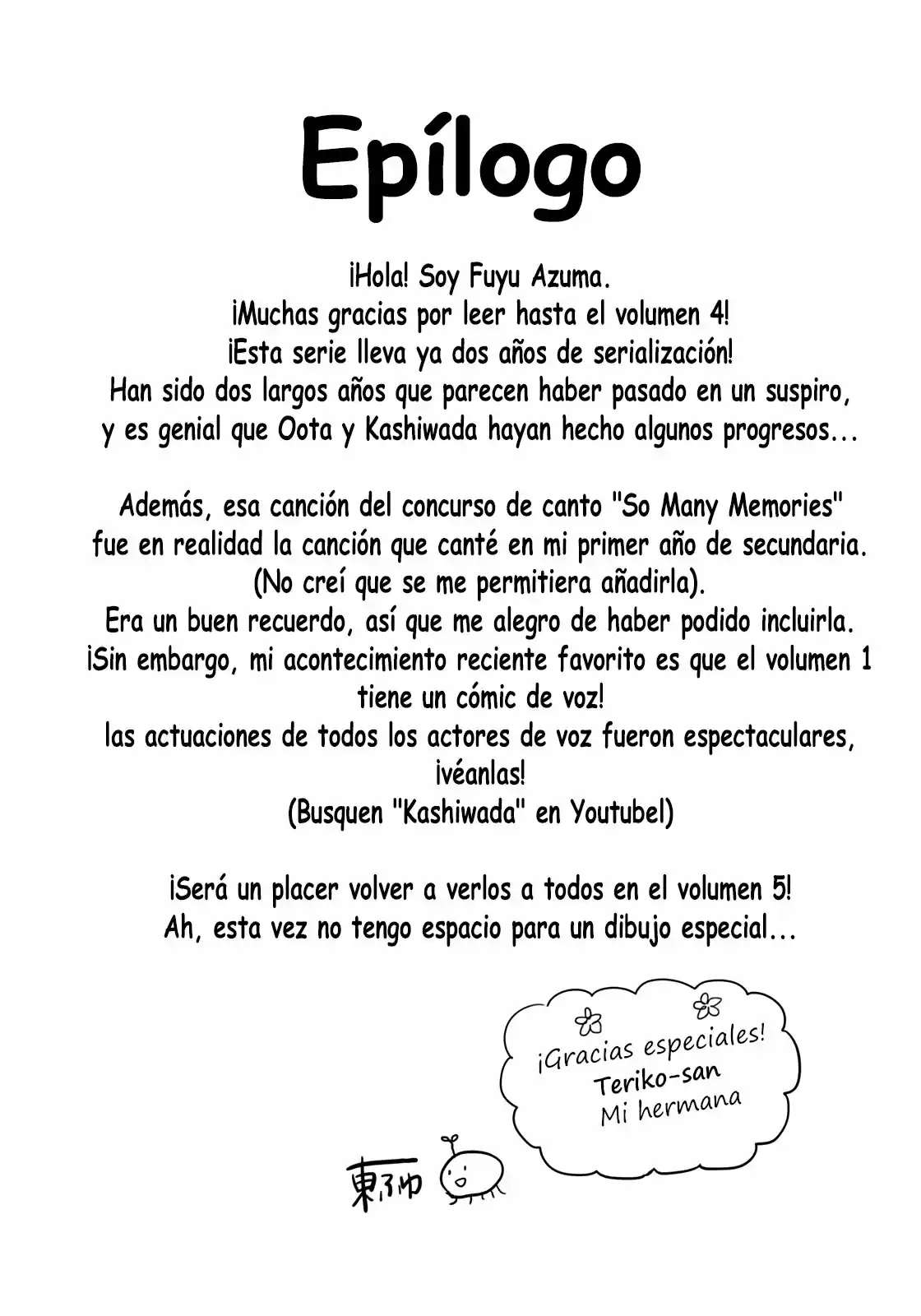 La Inexpresiva Kashiwada-san Y El Emotivo Oota-kun - Capítulo 50.50 - Página 14 - LectorTMOo