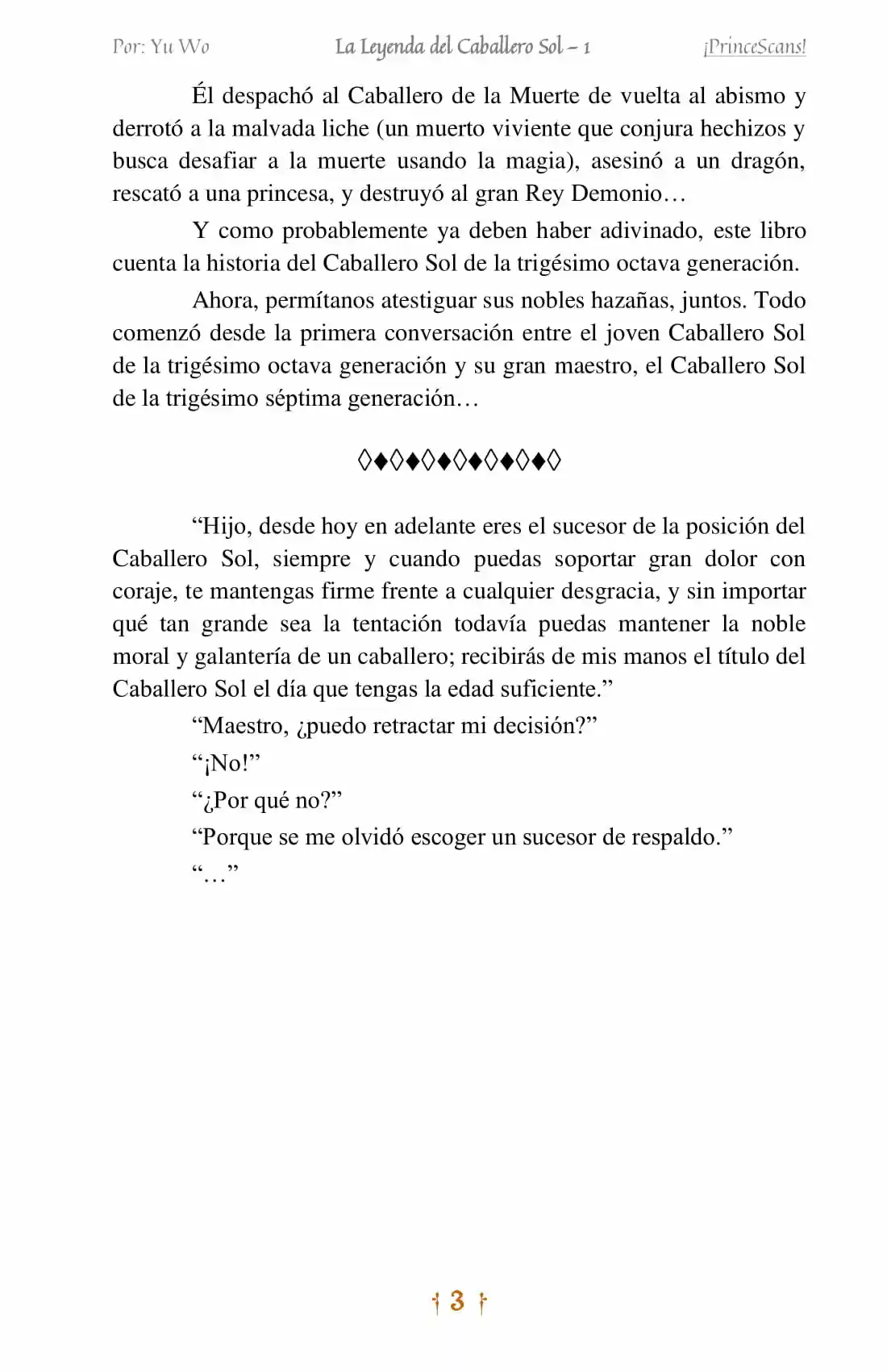 La Leyenda Del Caballero Sol (Novela) (Novela) - Capítulo - Página 11 - LectorTMOo
