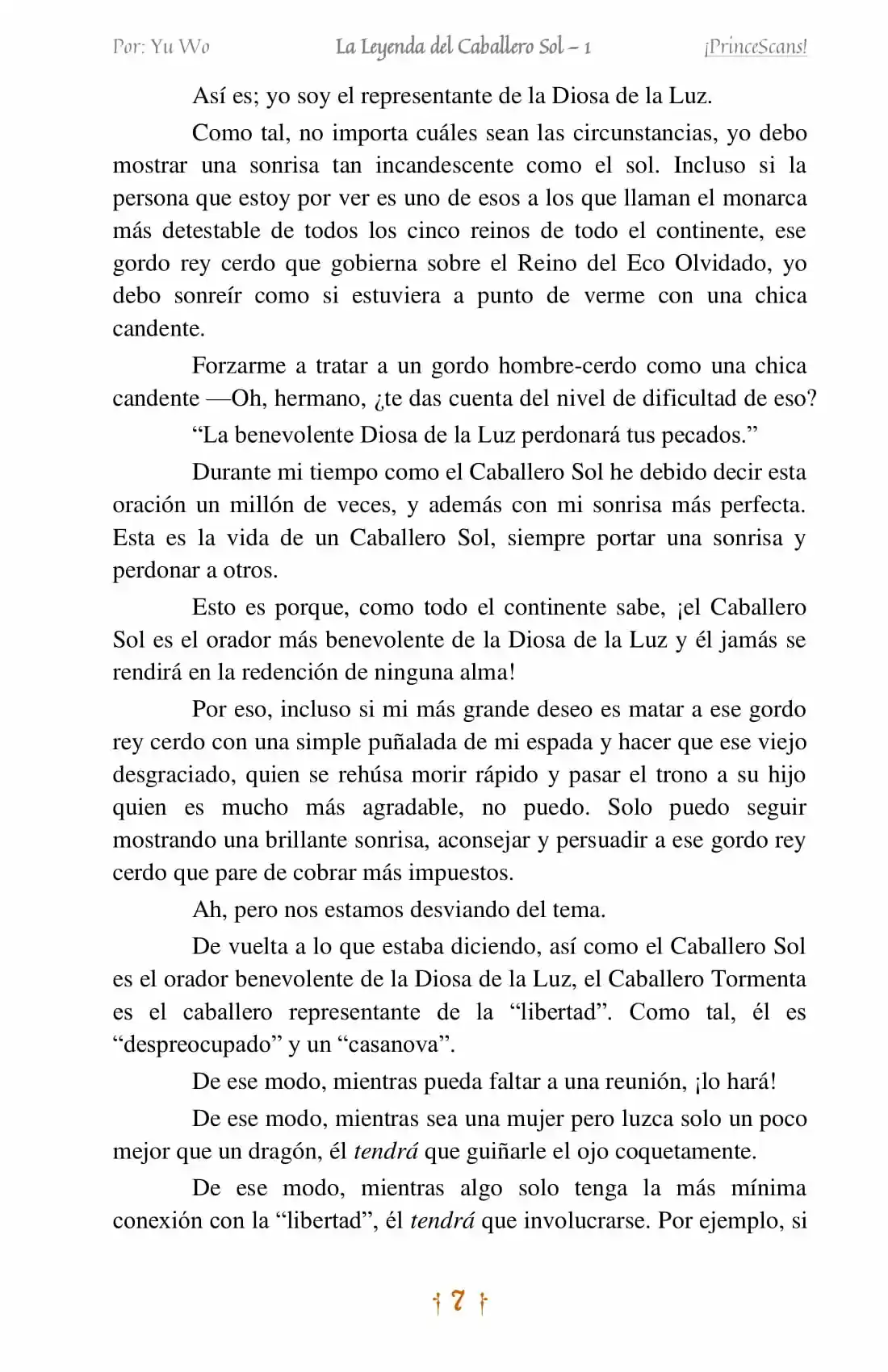 La Leyenda Del Caballero Sol (Novela) (Novela) - Capítulo 1 - Página 4 - LectorTMOo