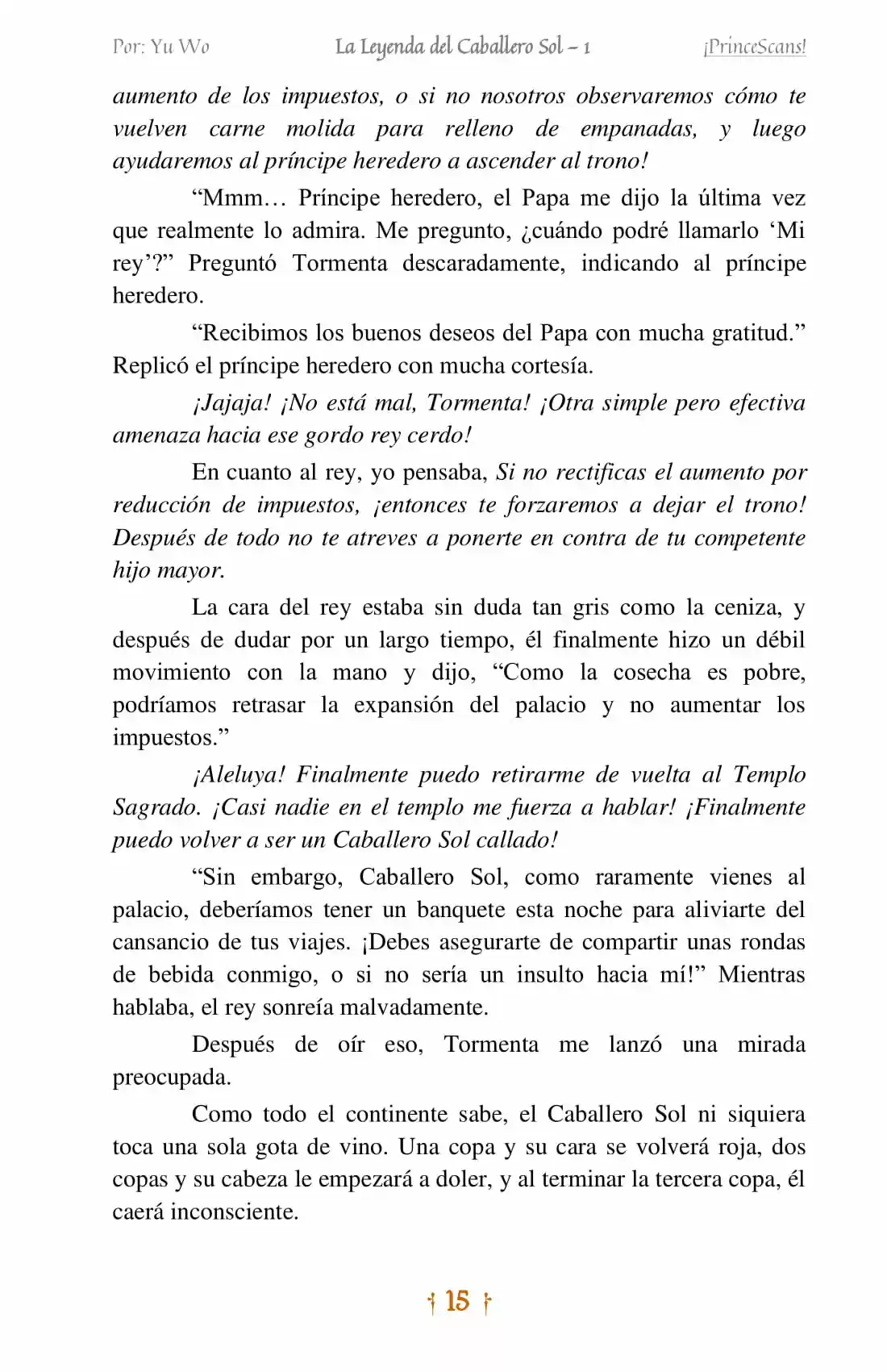 La Leyenda Del Caballero Sol (Novela) (Novela) - Capítulo 1 - Página 12 - LectorTMOo