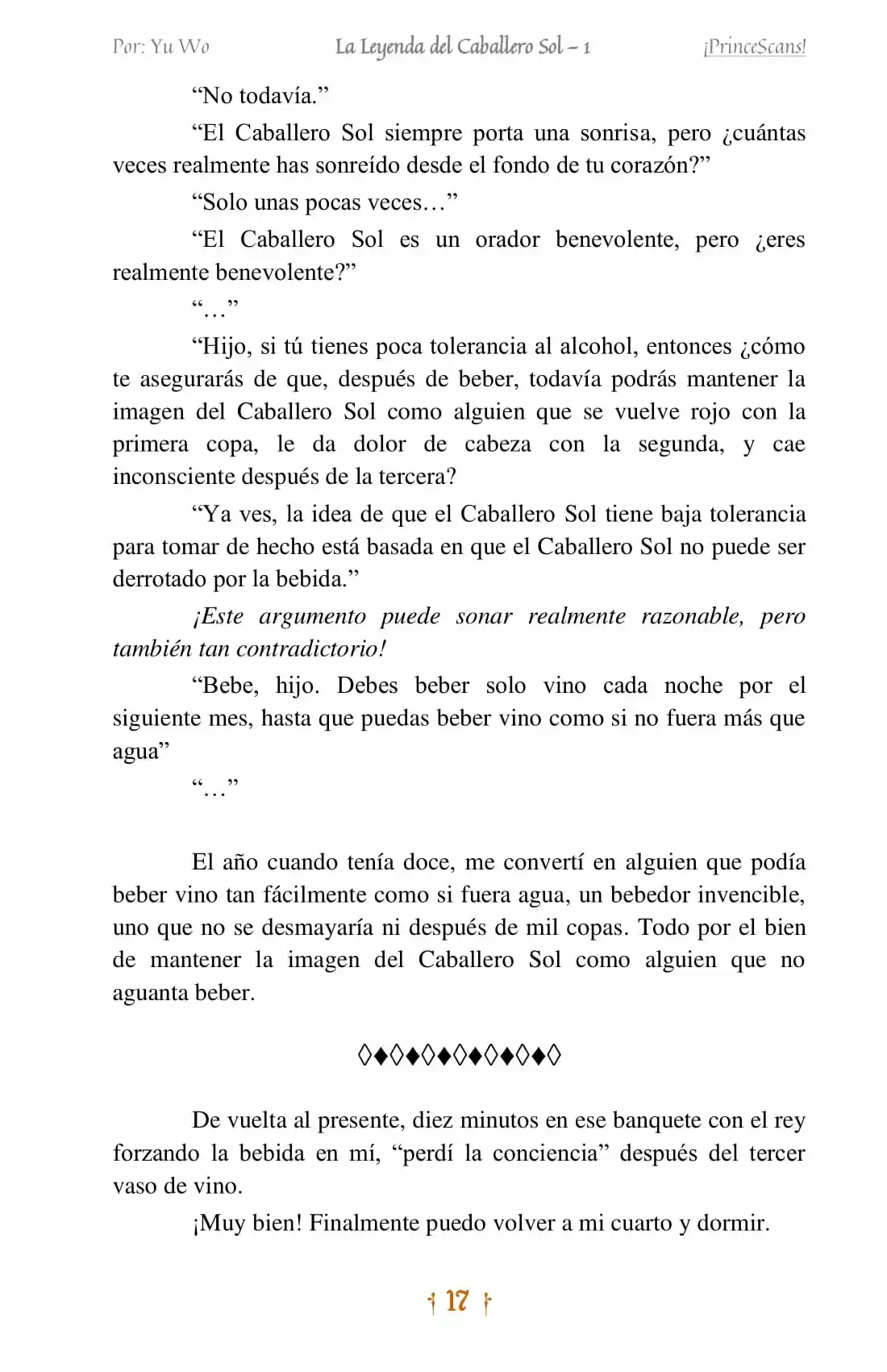 La Leyenda Del Caballero Sol (Novela) (Novela) - Capítulo 1 - Página 14 - LectorTMOo
