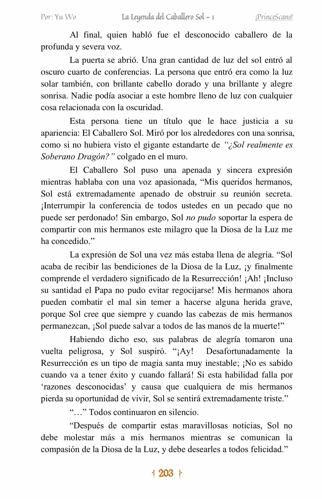 La Leyenda Del Caballero Sol (Novela) (Novela) - Capítulo 10.10 - Página 5 - LectorTMOo