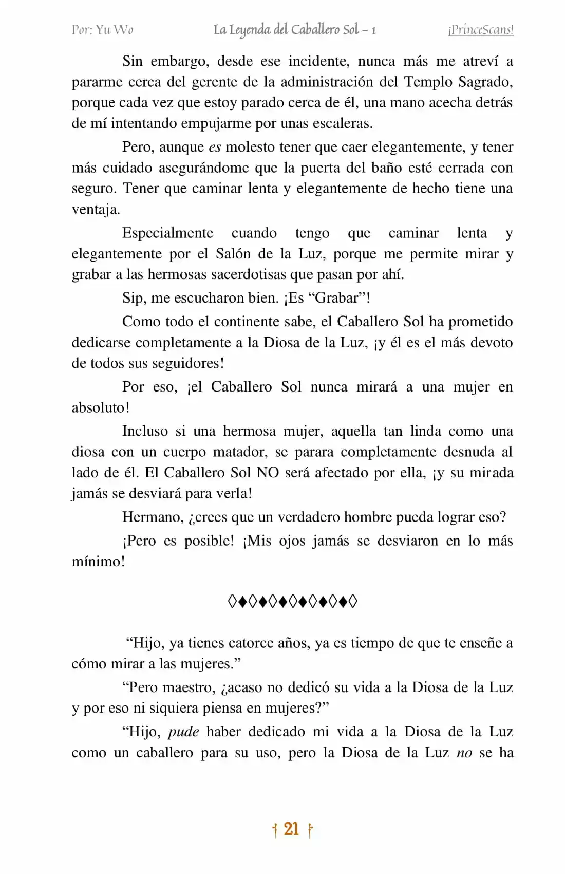 La Leyenda Del Caballero Sol (Novela) (Novela) - Capítulo 2 - Página 4 - LectorTMOo