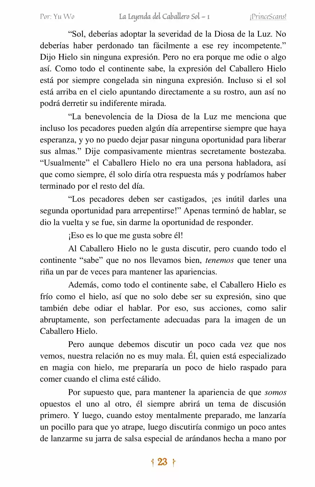 La Leyenda Del Caballero Sol (Novela) (Novela) - Capítulo 2 - Página 6 - LectorTMOo