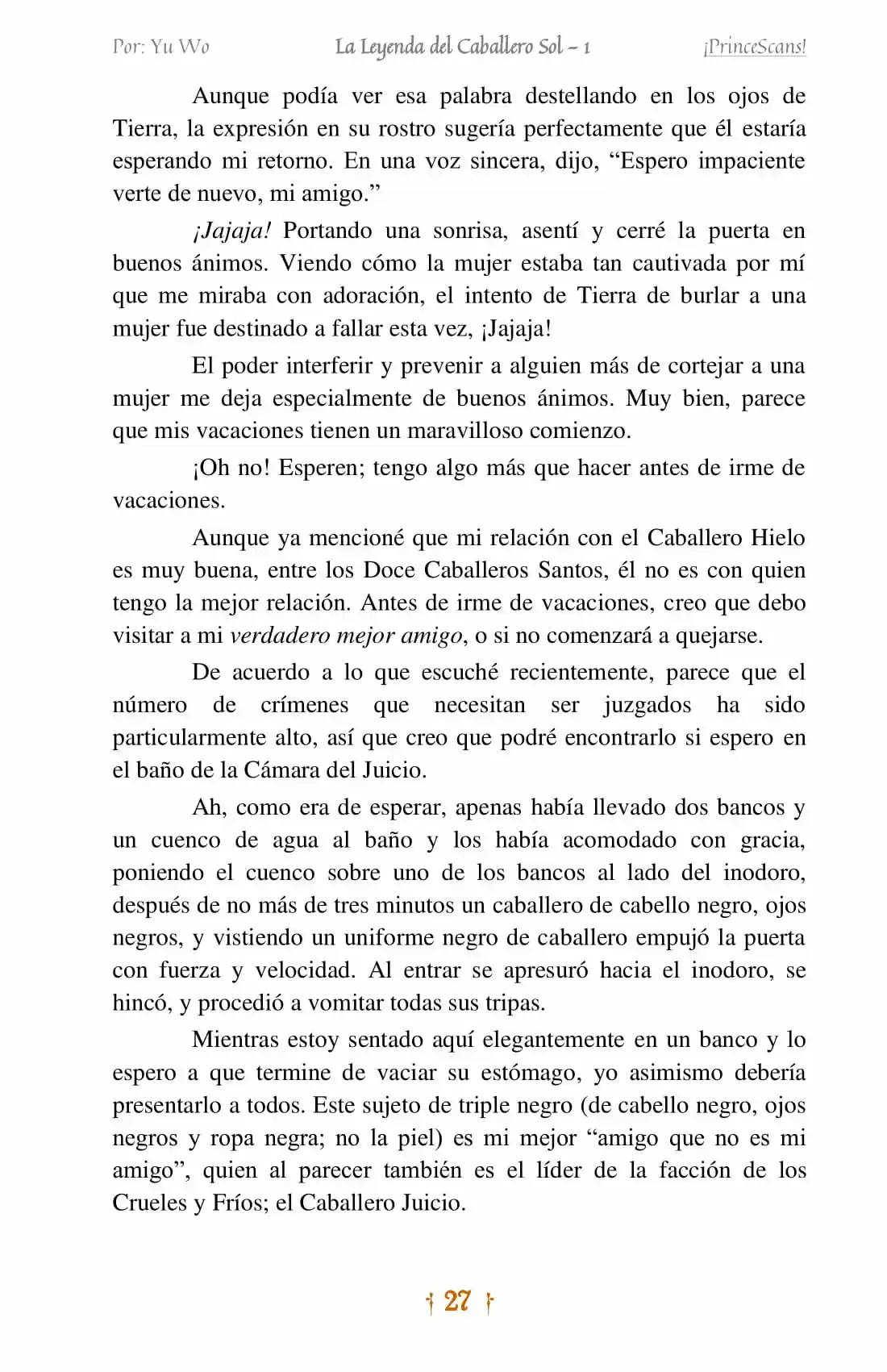 La Leyenda Del Caballero Sol (Novela) (Novela) - Capítulo 2 - Página 10 - LectorTMOo