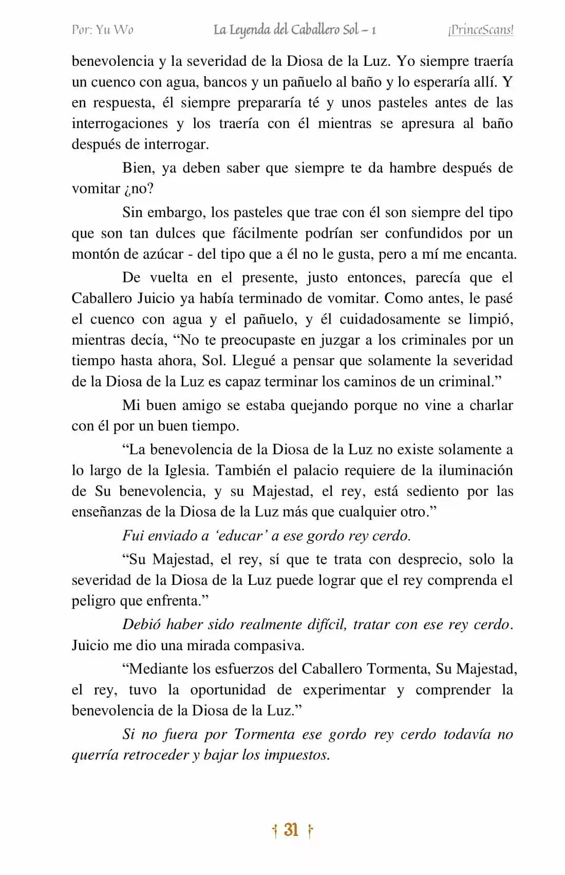 La Leyenda Del Caballero Sol (Novela) (Novela) - Capítulo 2 - Página 14 - LectorTMOo
