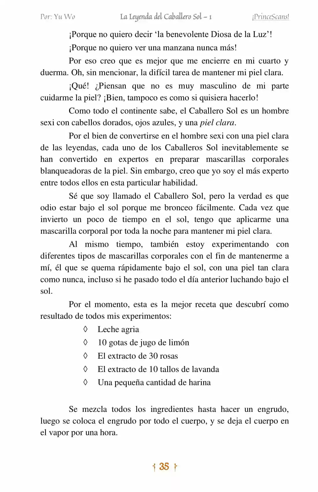 La Leyenda Del Caballero Sol (Novela) (Novela) - Capítulo 2 - Página 18 - LectorTMOo
