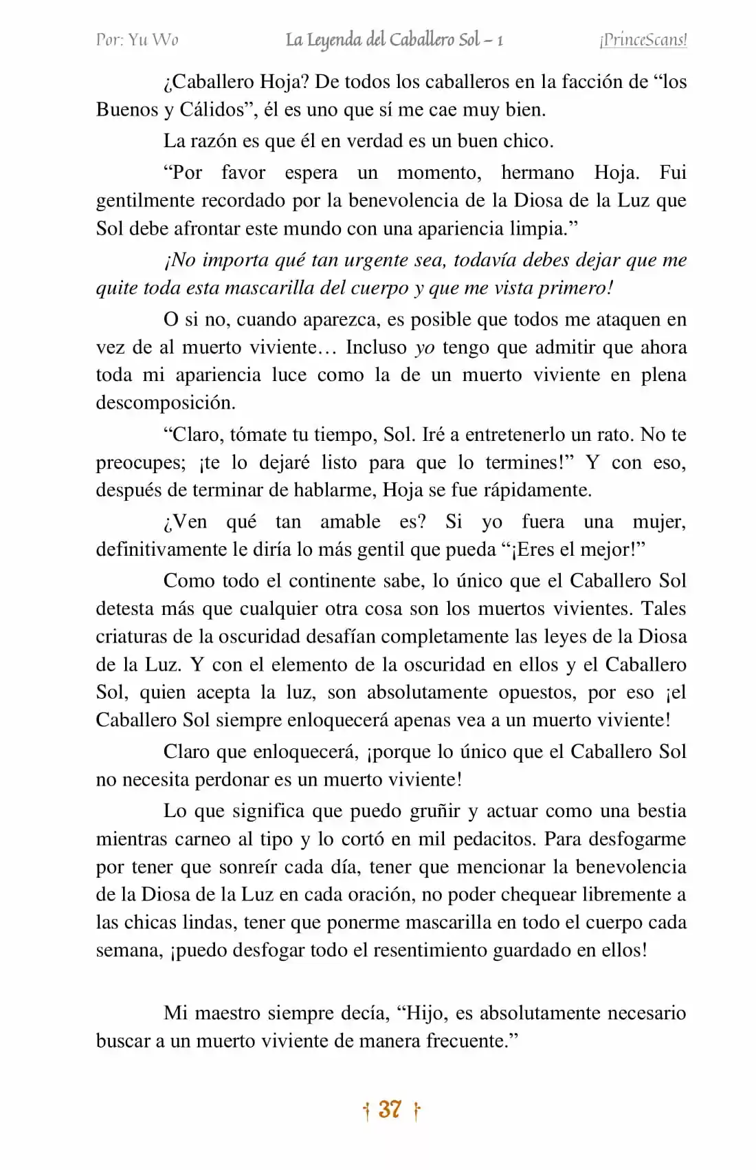 La Leyenda Del Caballero Sol (Novela) (Novela) - Capítulo 2 - Página 20 - LectorTMOo