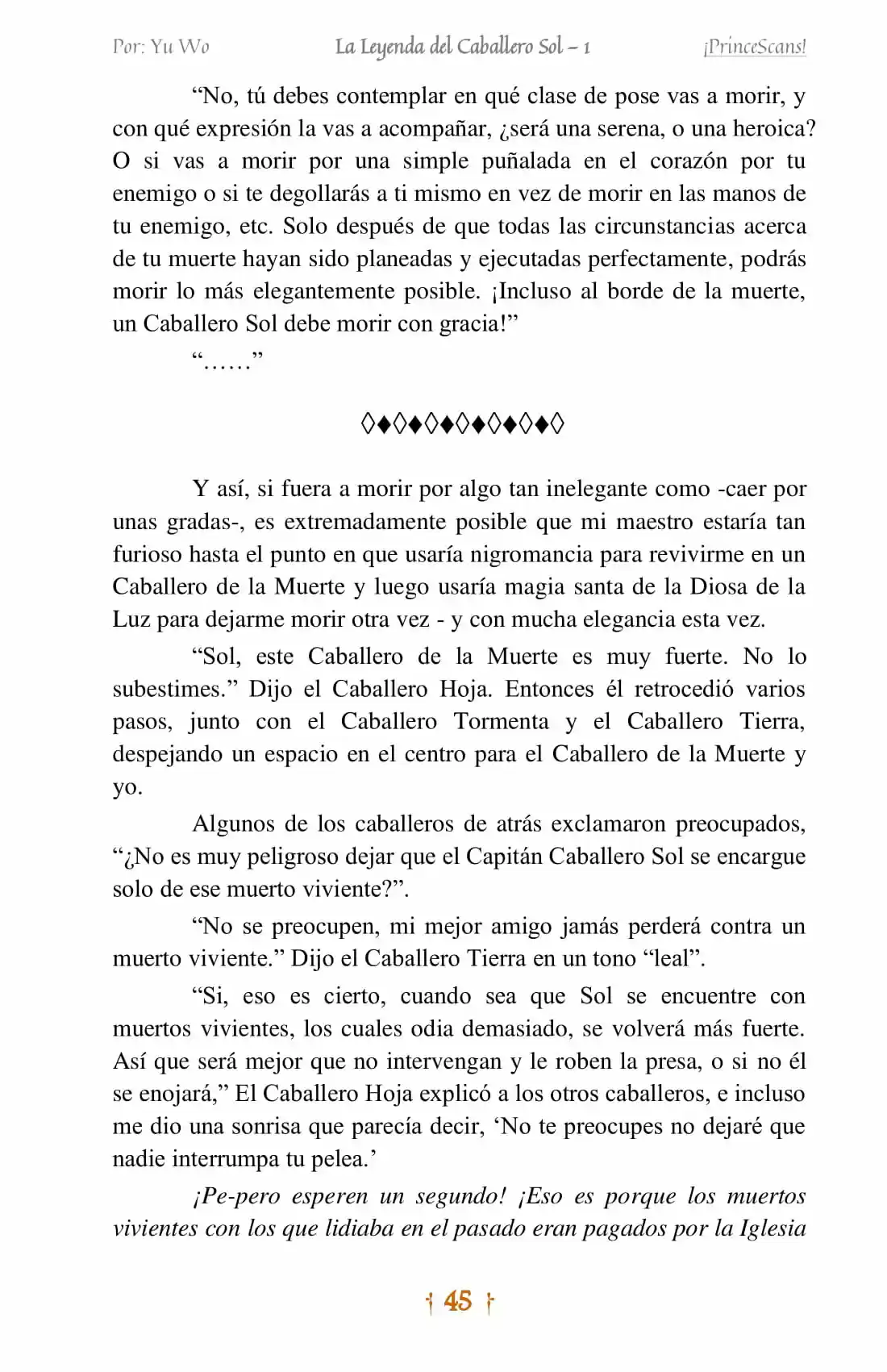 La Leyenda Del Caballero Sol (Novela) (Novela) - Capítulo 3 - Página 6 - LectorTMOo
