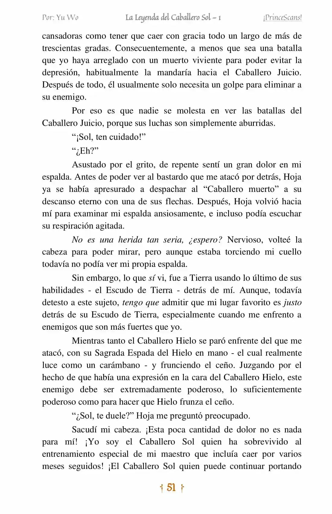 La Leyenda Del Caballero Sol (Novela) (Novela) - Capítulo 3 - Página 12 - LectorTMOo