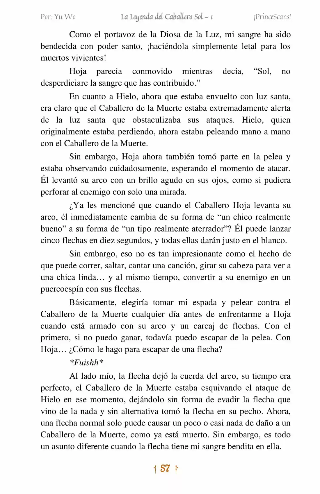 La Leyenda Del Caballero Sol (Novela) (Novela) - Capítulo 3 - Página 18 - LectorTMOo