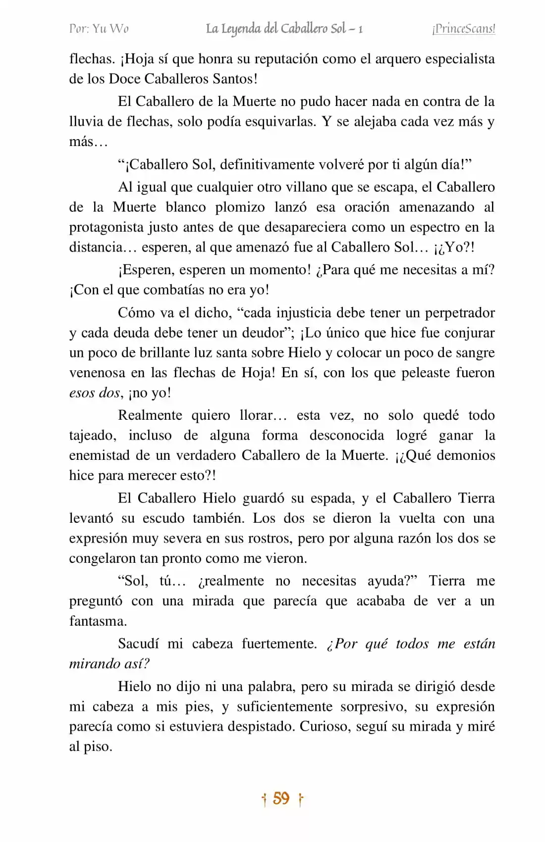 La Leyenda Del Caballero Sol (Novela) (Novela) - Capítulo 3 - Página 20 - LectorTMOo