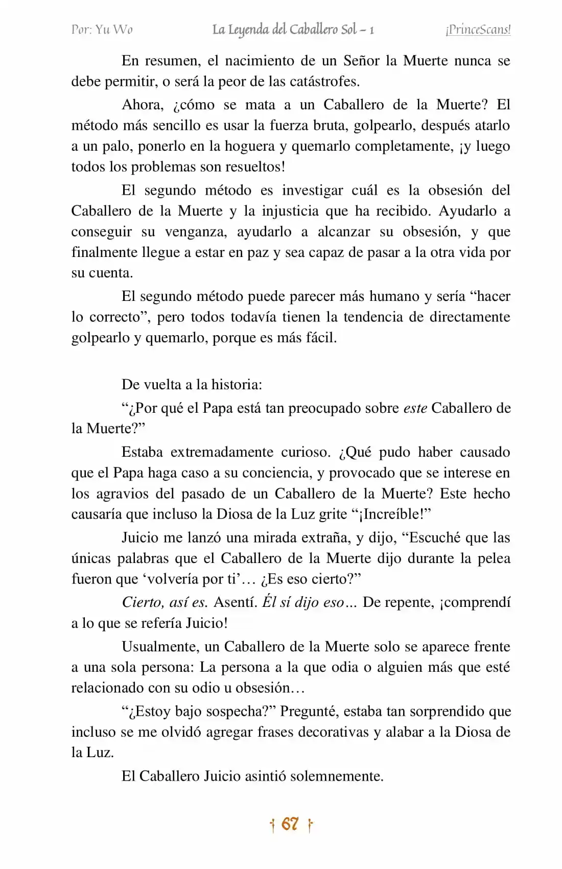 La Leyenda Del Caballero Sol (Novela) (Novela) - Capítulo 4 - Página 8 - LectorTMOo