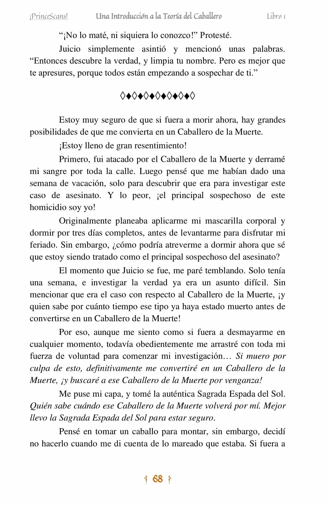 La Leyenda Del Caballero Sol (Novela) (Novela) - Capítulo 4 - Página 9 - LectorTMOo