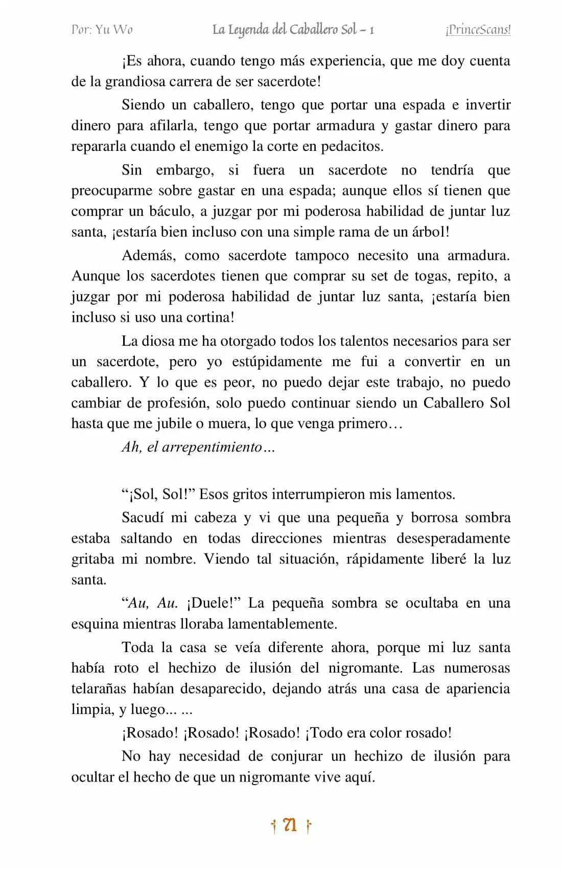 La Leyenda Del Caballero Sol (Novela) (Novela) - Capítulo 4 - Página 12 - LectorTMOo