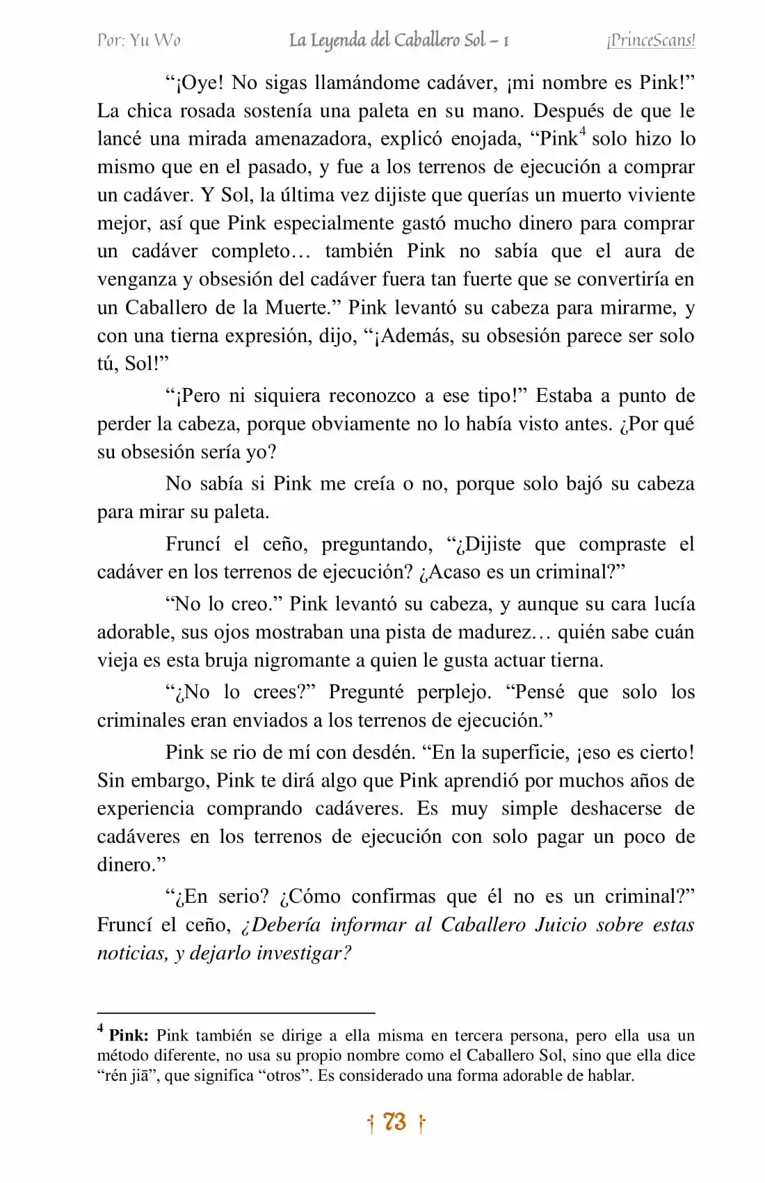 La Leyenda Del Caballero Sol (Novela) (Novela) - Capítulo 4 - Página 14 - LectorTMOo