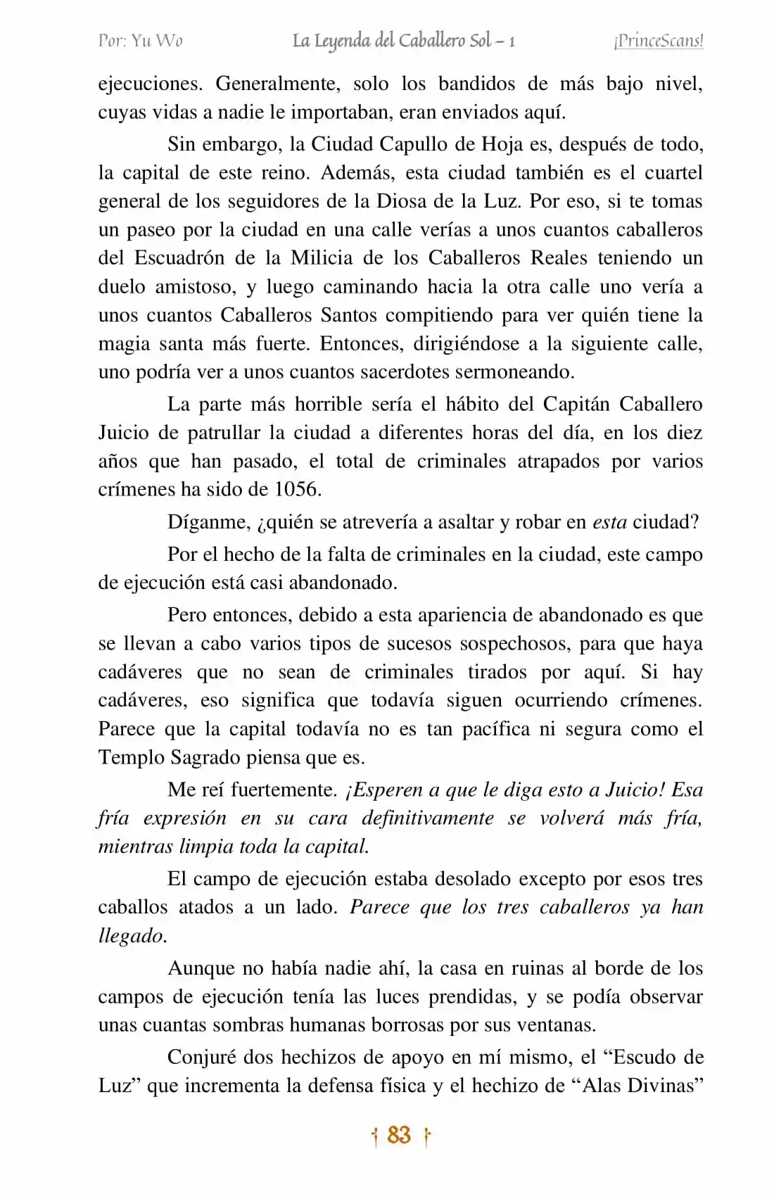 La Leyenda Del Caballero Sol (Novela) (Novela) - Capítulo 5 - Página 9 - LectorTMOo