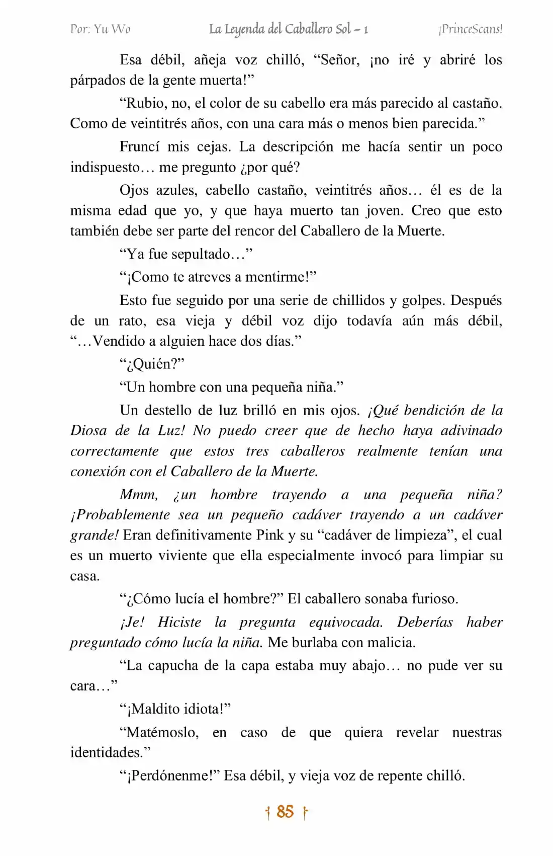 La Leyenda Del Caballero Sol (Novela) (Novela) - Capítulo 5 - Página 11 - LectorTMOo
